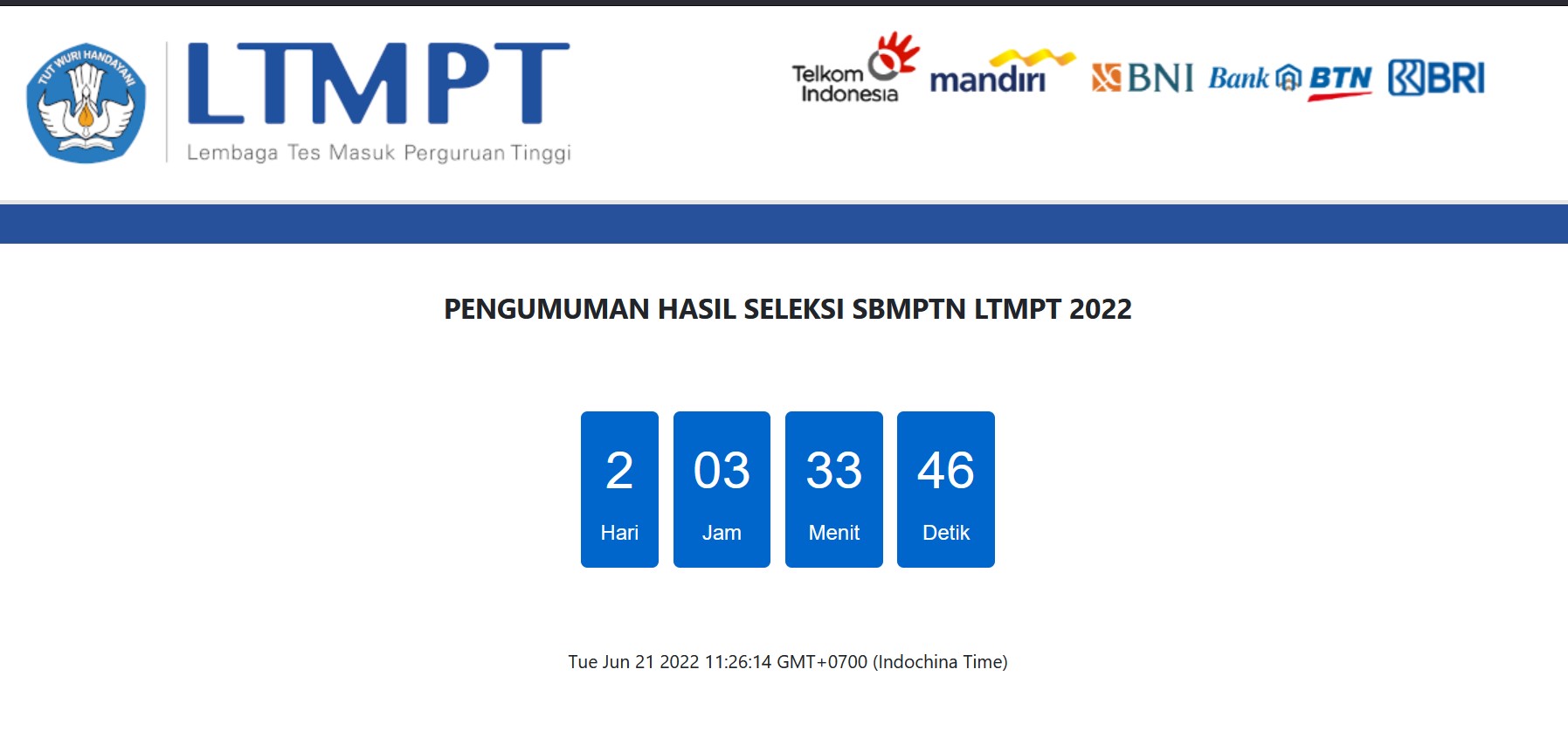 Cek Hasil SBMPTN 2022 Di Pengumuman-sbmptn.ltmpt.ac.id, Diumumkan 23 ...